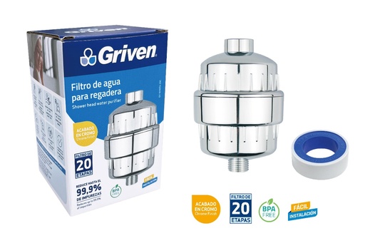 [gv-shwpa-20c] Filtro para regadera de baño griven