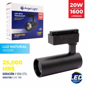 [al-fr230-20w-b] Led spot tracklight 20w negro angel light