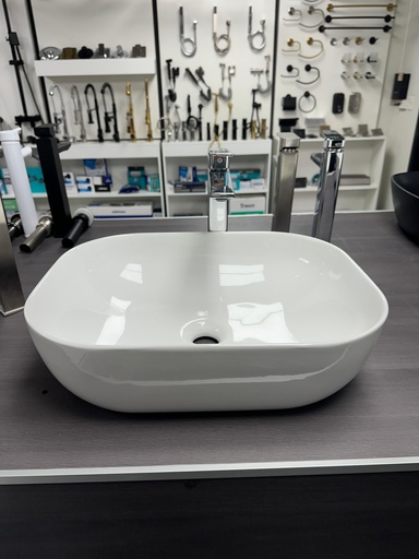 [a56s1d5as] Lavamanos bowl blanco rectangular 50x40x14